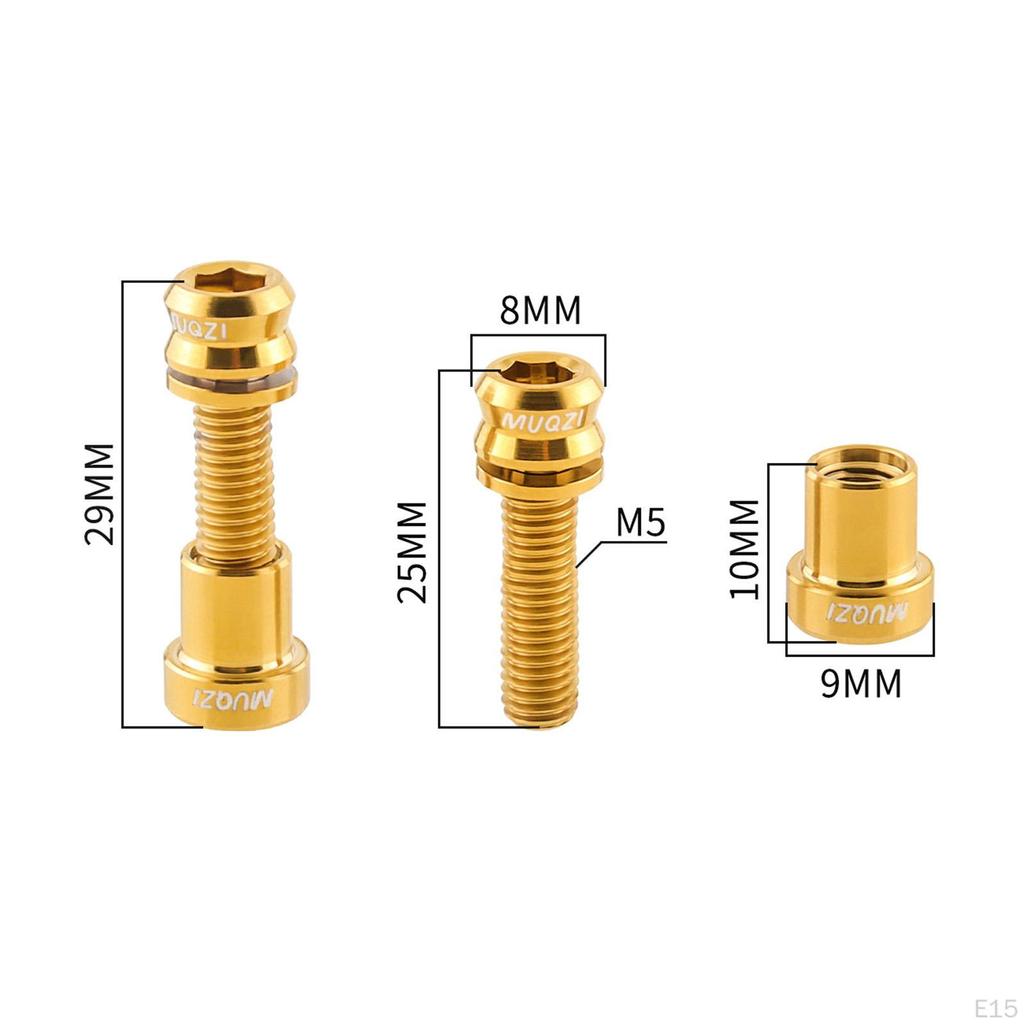 2 Set Bicycle Carbon Nuts, Durable Premium Mounting Accessories for Mountain Bikes