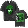 Rapper Vybz Kartel Tour  Album T Shirts Mens Fashion High Quality Cotton Tshirt Vintage Washed Short Sleeve Tees Streetwear