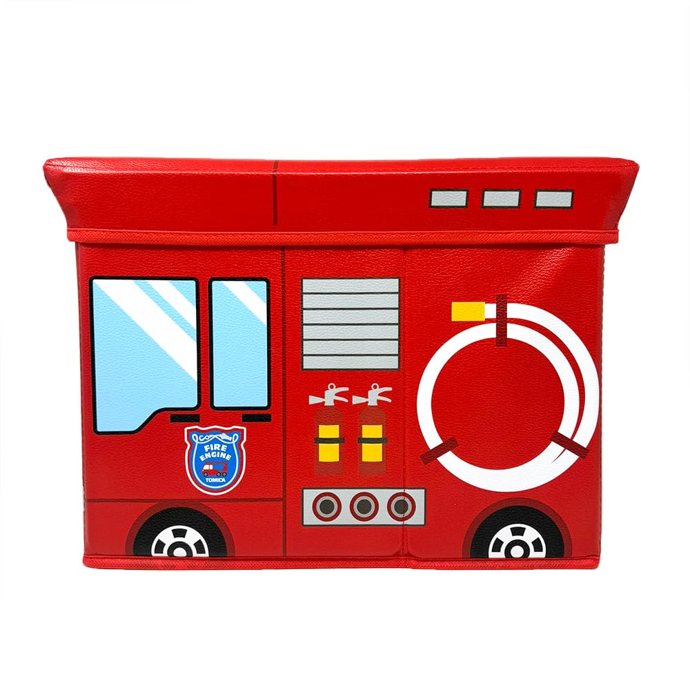 Tomica Storage Box Chair Fire Engine Patrol Car Approx. 35cm (Fire Engine)