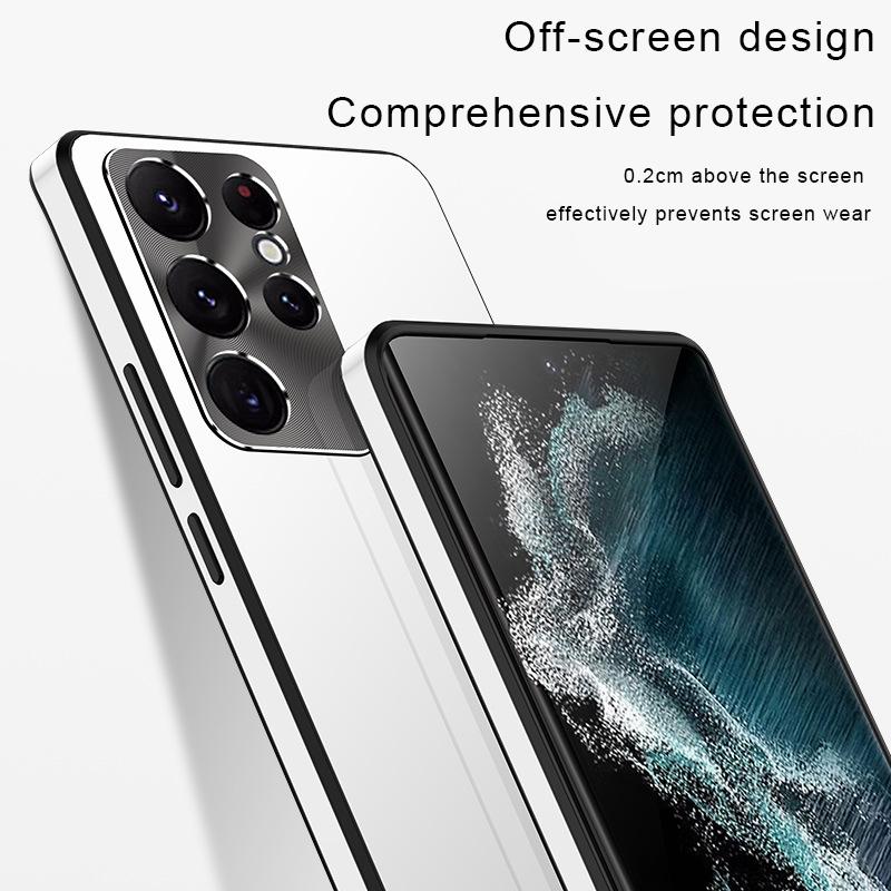 360 Full Shockproof TPU Case for Samsung Galaxy S26Ultra S25 S24 S23 S22 S21 Ultra Plus 5G S22 Aluminum Metal Lens Armor Full Protection Mobile Cover