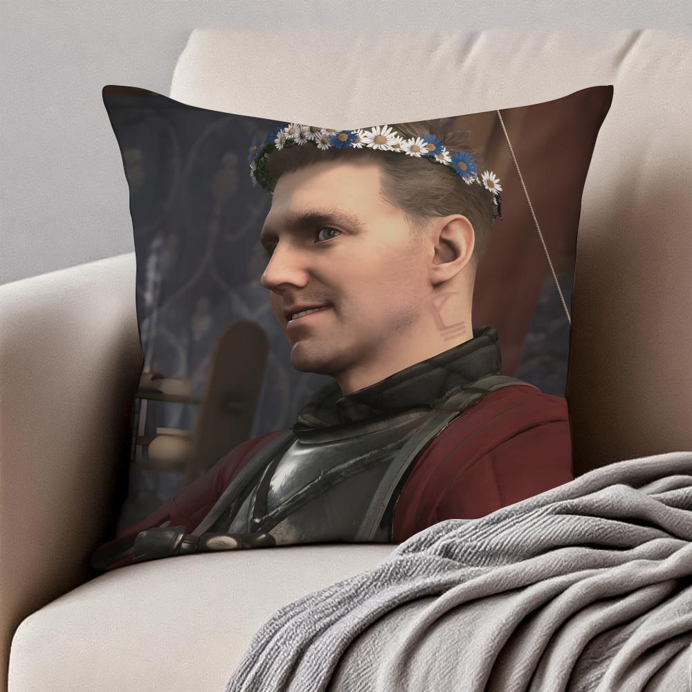 Historisches Spiel KKingdom Come Deliveranc Kissenbezug Kissenhülle Milbenschutz Unsichtbarer Reißverschluss Kurzer Plüsch Sofakissen