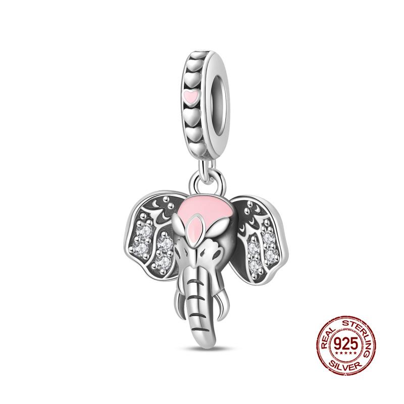 Original Charms Copper Elephant And Cat Charms Beads Fit 3Mm Original Bracelet For Womens Diy Fashion Jewelry Gifts