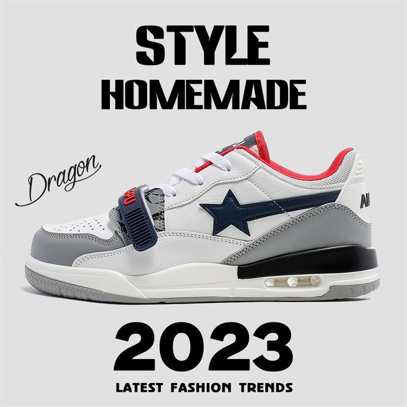 

Cheap 22 new contrasting color air cushion sneakers student lightweight basketball running shoes 36