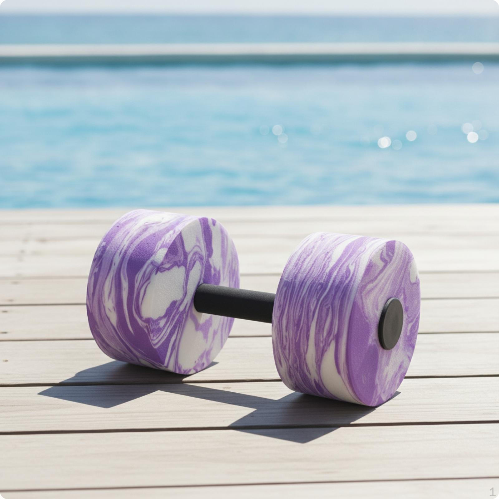 Water Dumbbell with Foam Weights EVA Lightweight Aquatic Exercise Dumbbells for