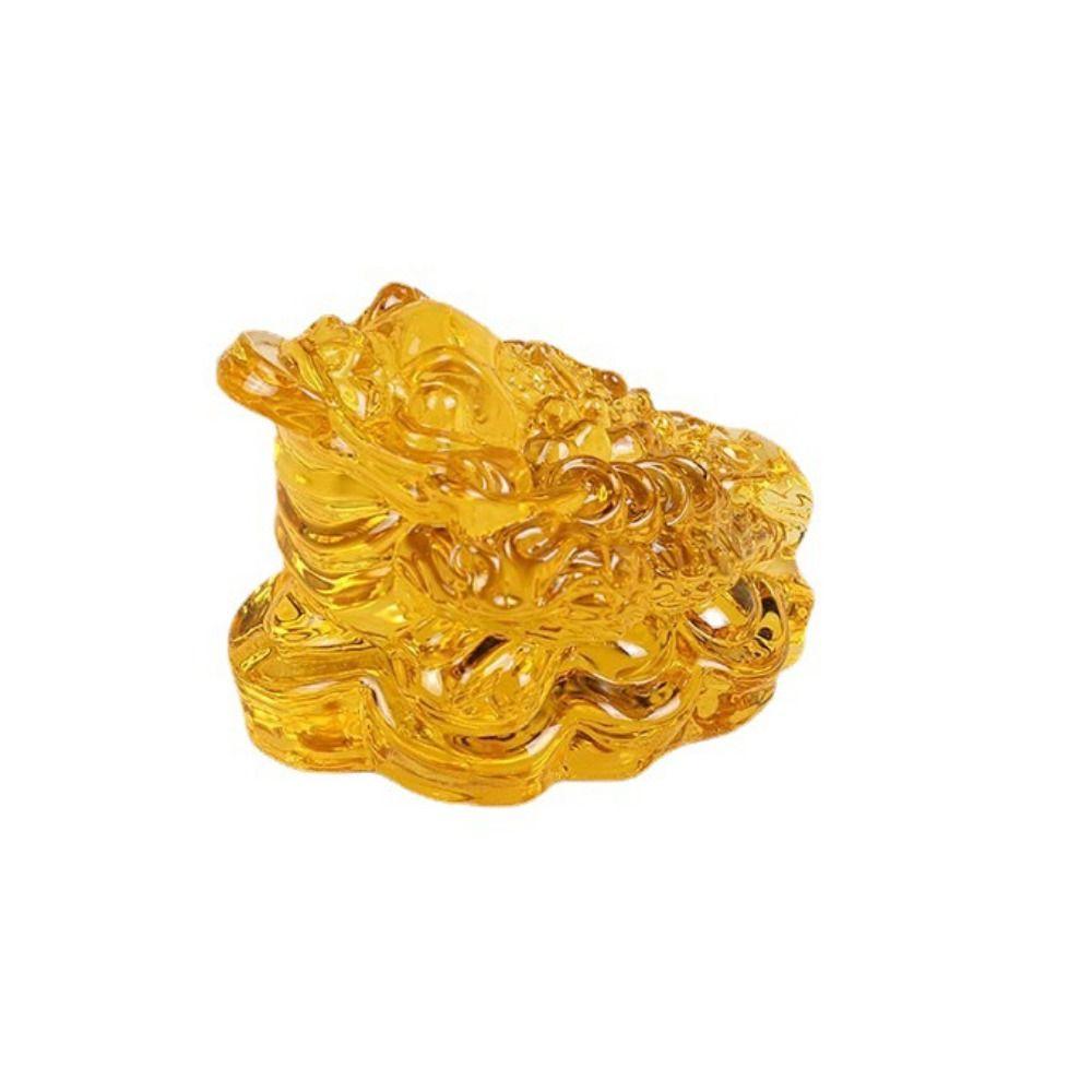 Gifts Decoration Crafts Crystal Golden Toad Golden Toad Ornament Tabletop Ornaments Feng Shui Toad
