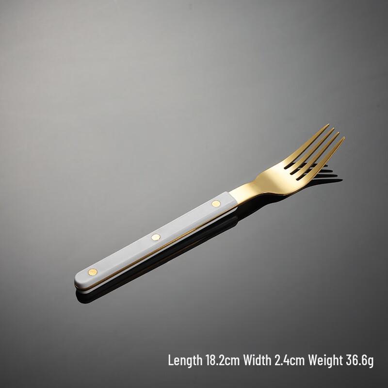 Qianxing Gold Titanium Plated 410 Stainless Steel Dessert Forks