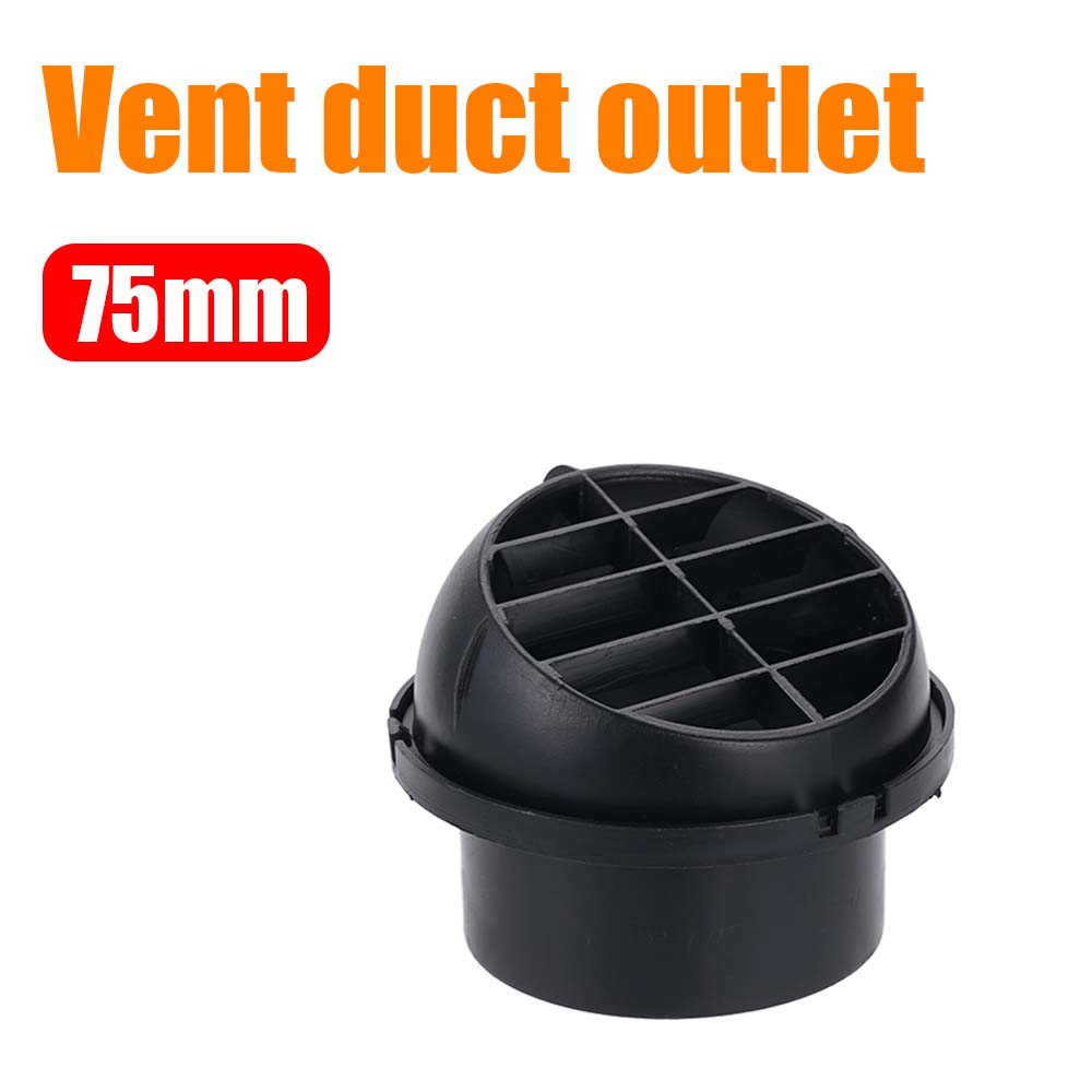75mm/60mm Parking Heater Air Outlet Ventilation Pipe Connector Suitable For 2KW/5-8KW Diesel Heater Hot Air Outlet Accessories