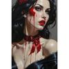 Dark Fantasy Romantic Gothic Vampire Queen Horror Blood Poster Print Wall Art Pictures Canvas Painting Living Room Home Decor