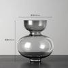 Home Decoration Transparent Glass Vase Modern Hydroponic Flower Arrangement Accessories Storage Tank Countertop Vase Furnishings
