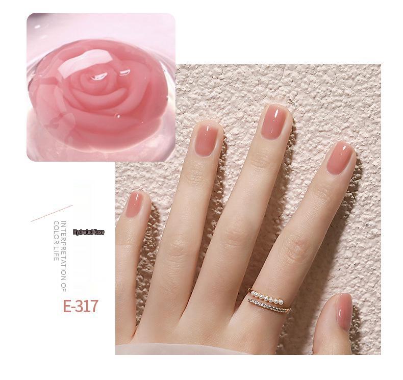 Gaoy Transparent Nude Jelly Gel Nail Polish 2025 - New Translucent Nude Color for Professional Use