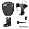 Motorcycle Windshield Mount Clip POV Holder for GoPro Hero 13 12 11 10 Insta360 X4 DJI Action 5Pro 4 Pocket 3 Phone Accessories