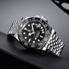 Pagani Design Men's Watch GMT Automatic Japanese Movement Diver Mechanical Watch Set with Waterproof Ceramic Bezel, Stainless Steel