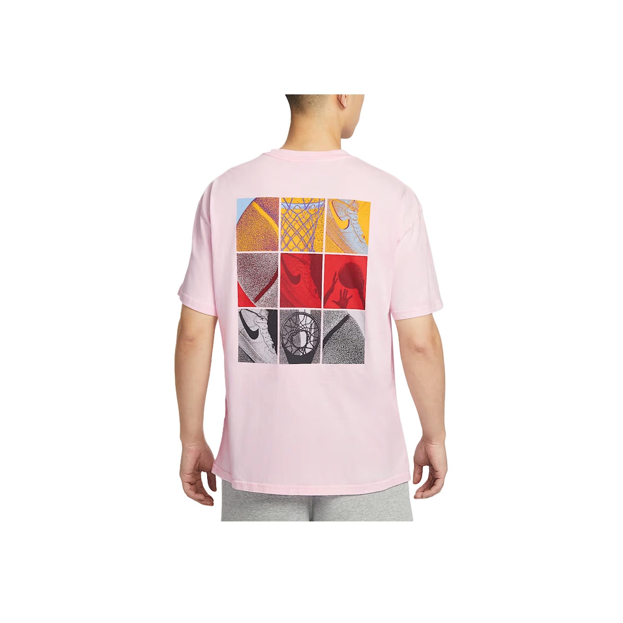 

Nike Удобная Модная Повседневная Универсальная Футболка с Коротким Рукавом Мужские Топы Пено-Розовый HJ3326-663 XXXL