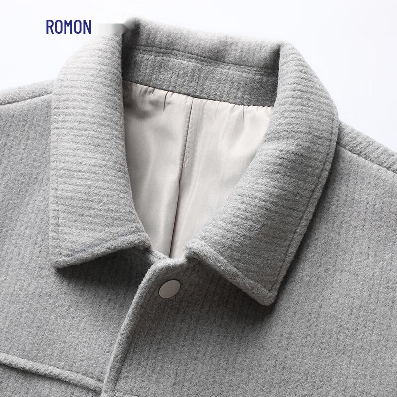 Romon Men's Business Casual Thick Lapel Jacket