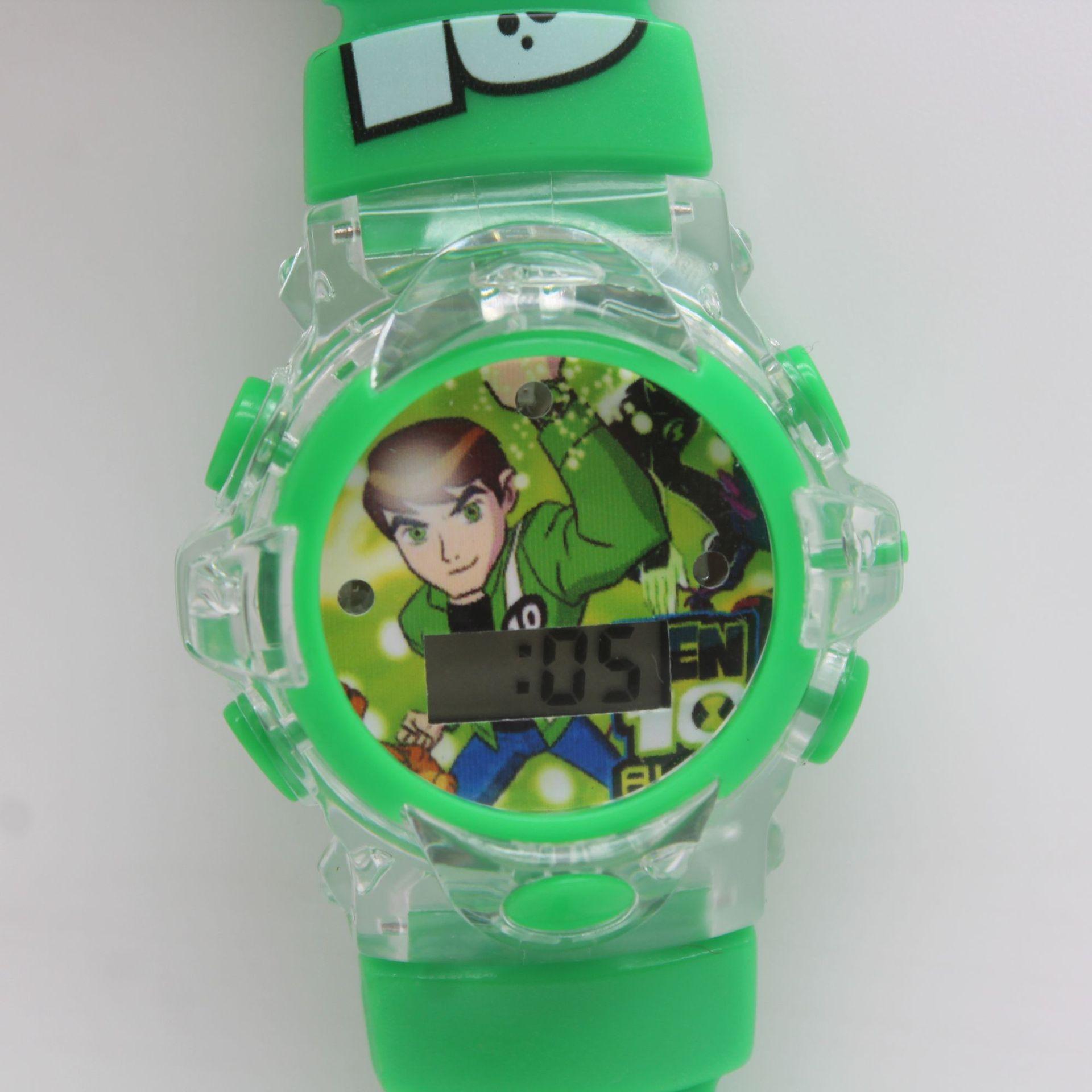 Spider-Man Led Music Luminous Children S Watch, Student Silicone Cartoon Watch