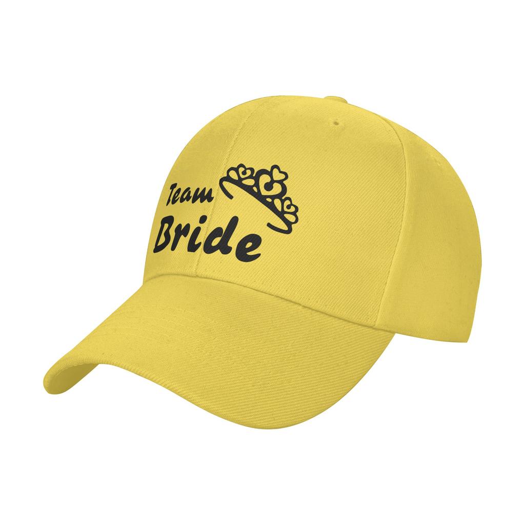 Team Bride  Baseball Cap  Tennis Skate Sun Hip Hop Hats Unisex Adult Trendy Custom DIY Baseball Caps