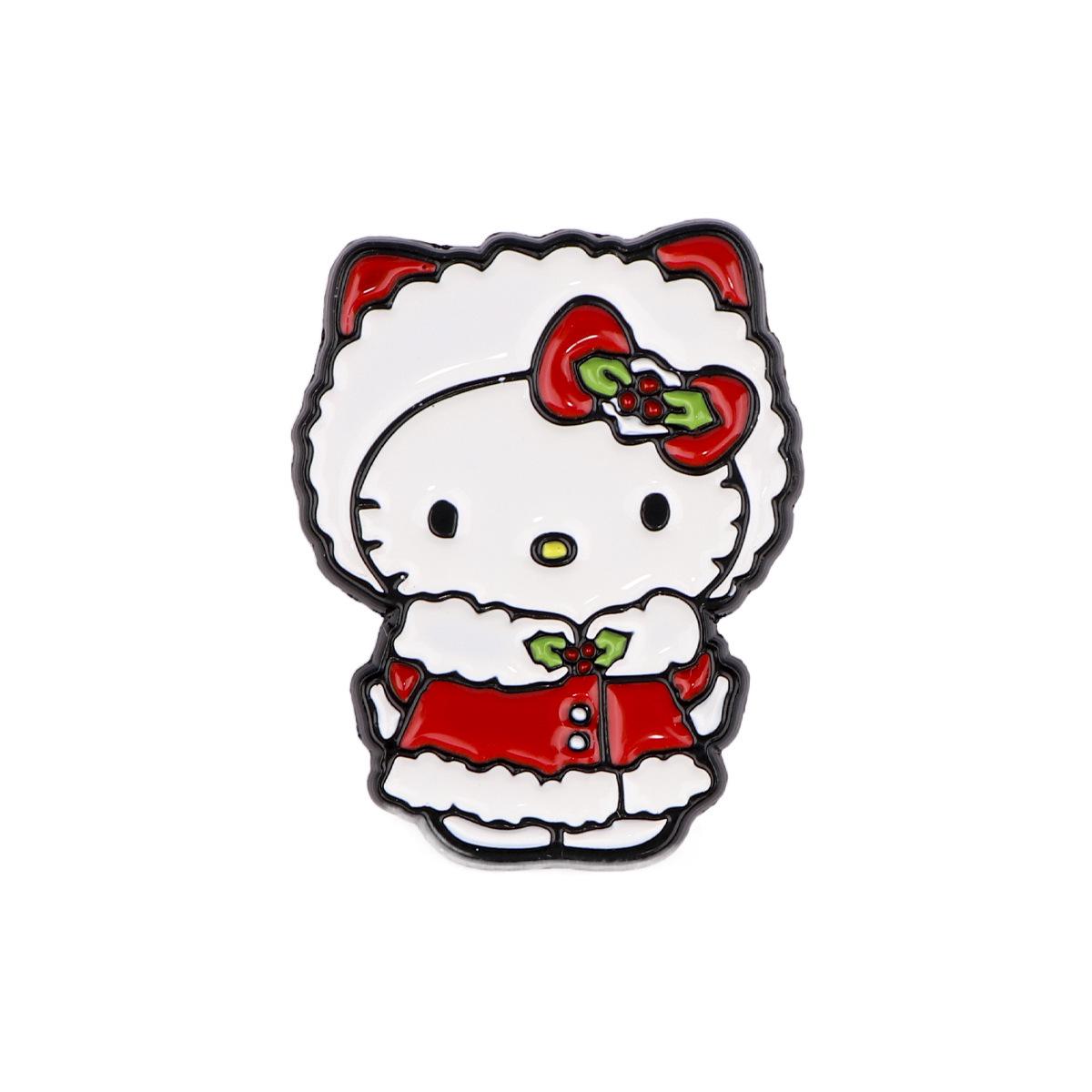 

Брошка з мультфільму Sanrio: Милий рюкзак та аксесуар для одягу з Кітті, Куромі та Сінамороллом для студентів