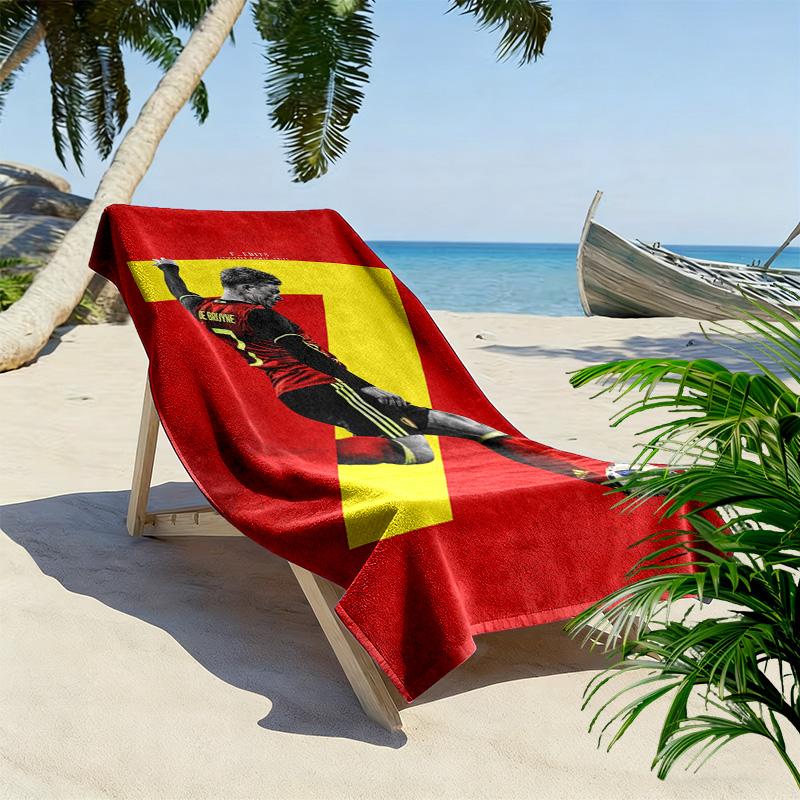 Kevin De Bruyne Ultimate Midfield Maestro Beach Towel Beach Towel For Vacation Photos Portable For Travel Absorbent Bath Towel Swim