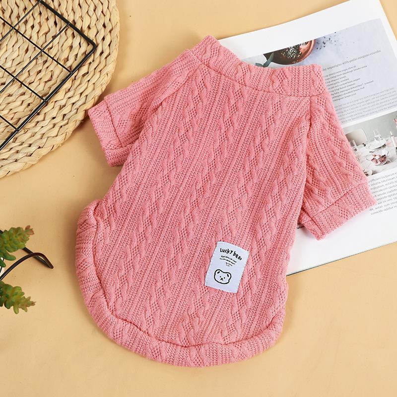 Dog clothes cat autumn and winter clothes warm and comfortable two-legged pet sweater puppy dog clothes knitted sweater jacket