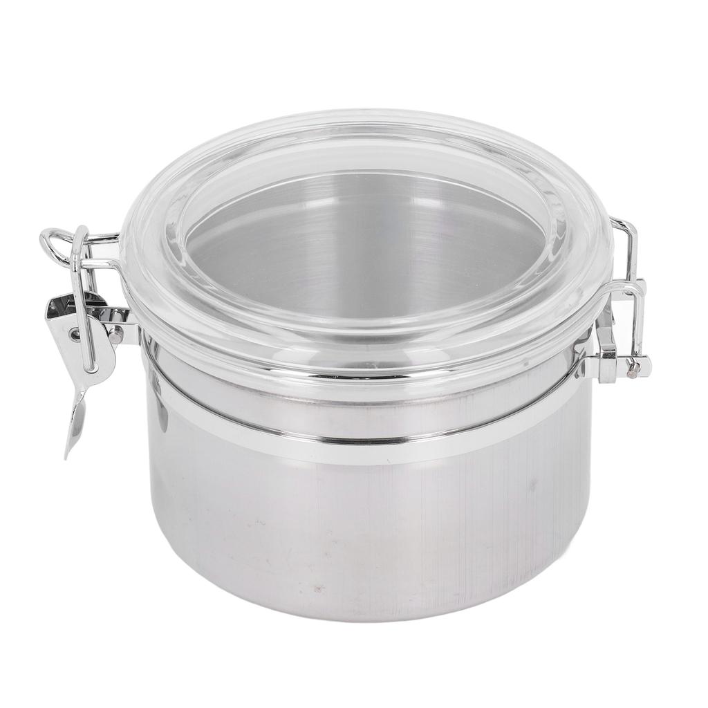 Stainless Steel Sealed Can Food Storage Container Airtight Canister for Dried Fruit Milk Powder Tea Small 900ml