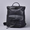 Retro Genuine Leather Colored Polished Old Cowhide Backpack Bucket Bag Casual Women'S Backpack