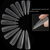 Almond Shaped Dual Nail Forms for Poly Gel Full Cover Nail Molds 12 Sizes Nail Extension Nail Art Salon Quality