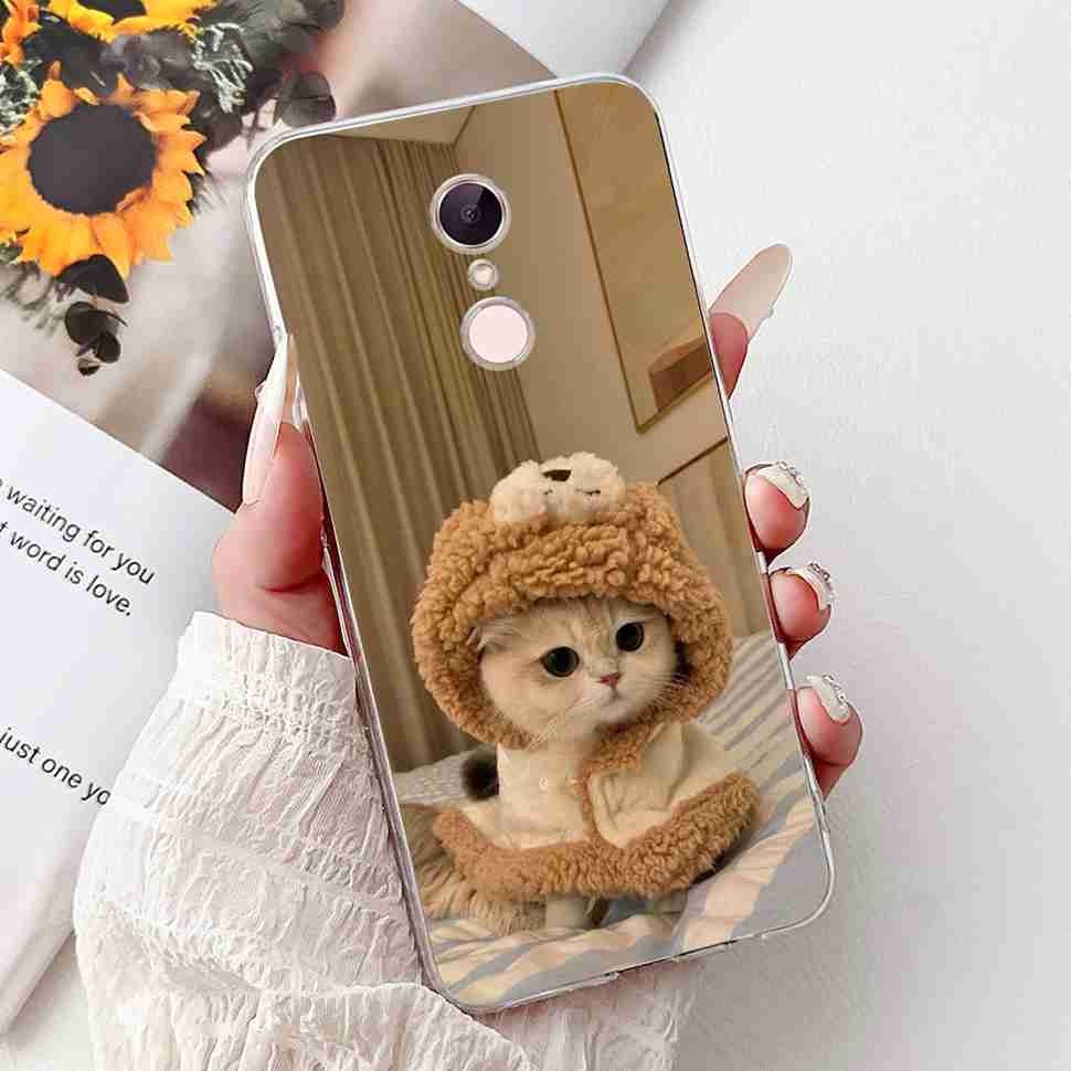 For Xiaomi Redmi 5 MDG1 5.7" Case Fashion Girl Flower Soft Silicone TPU Cover For Redmi5 REDMI 5 MDI1 Shockproof Phone Cases