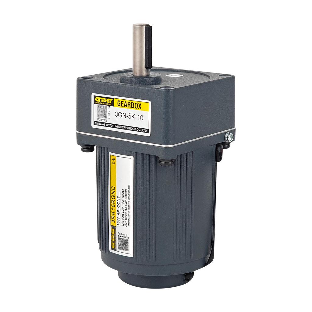 GPG Taibang 15W Adjustable/Reversible Gear Reduction Motor, Forward/Reverse, 3RK15GNC/3RK20GN-C