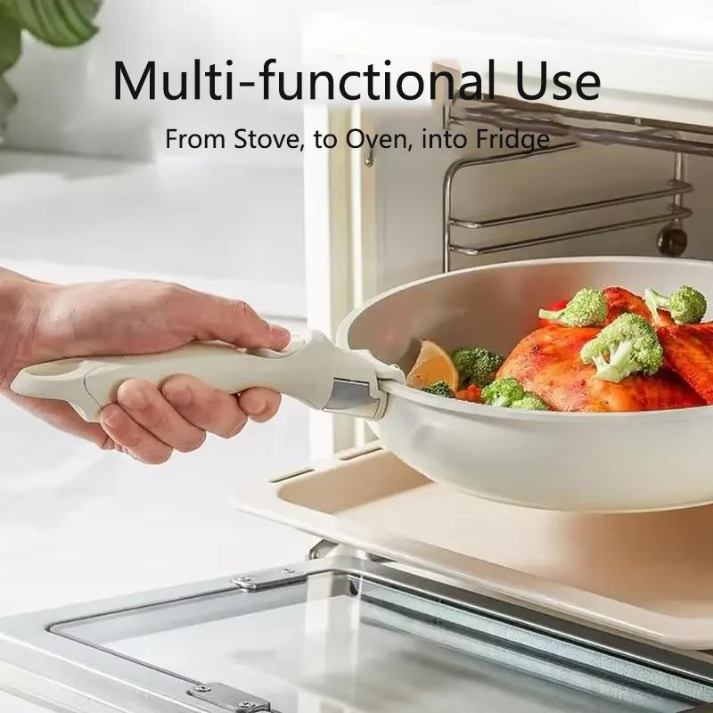 Küche Universal Abnehmbarer Verbrühschutz-Clip Topfgriff Verbrühschutz Kochgeschirr Kochtopfgriff Abnehmbarer Griff Kochgeschirrset