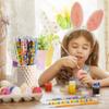 12/24Pcs Easter Wooden Pencils Cartoon Rabbit Egg Writing Pencil Gift Kids Birthday Easter Party Favors Goodie Bag Pinata Filler