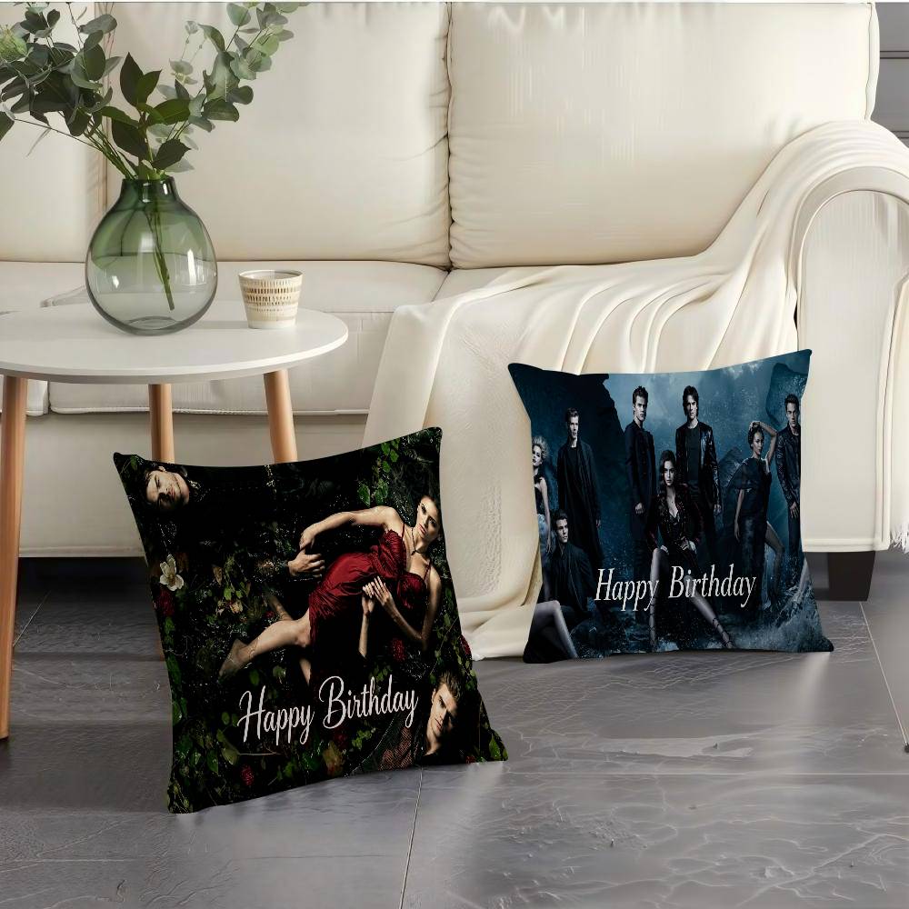 The Vampireing Diaries Theme Birthday Maple Design Cushion Cover Harvest decor Holiday Decorati Pillow Cover