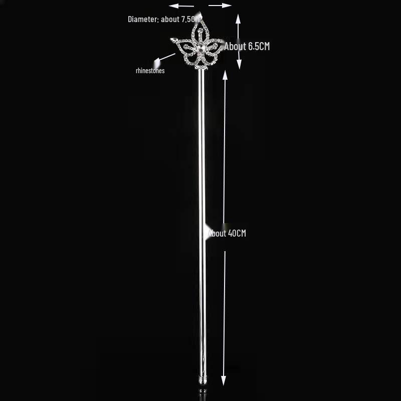 Princess Rhinestone Star Scepter Crown Fairy Wand