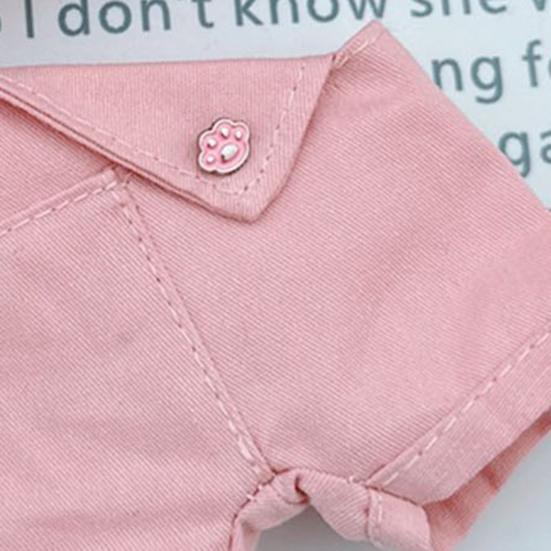 Oblečení pro panenku 17cm La Bubu Rybářský klobouk a sada overalů