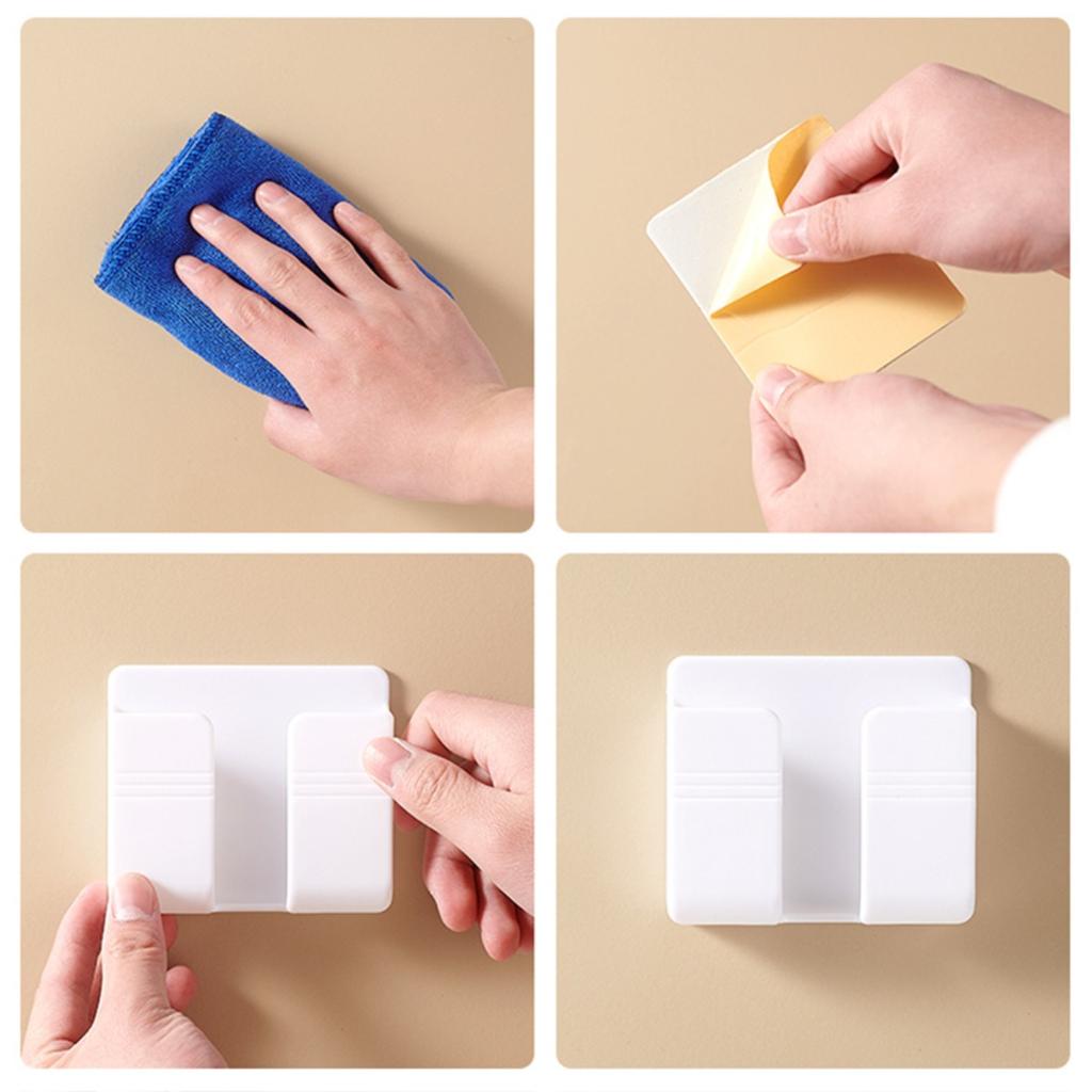 Mobile Phone Wall Bracket/wall Storage Box/power Strip Storage Box/multifunctional Wall Hook/non Perforated Tenant Friendly Bracket