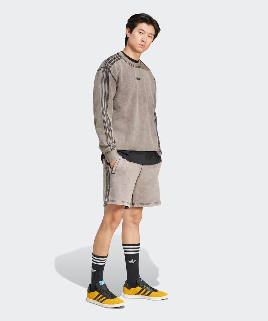 Adidas Retro Washed Crew Sweatshirt - Black / Jd0246