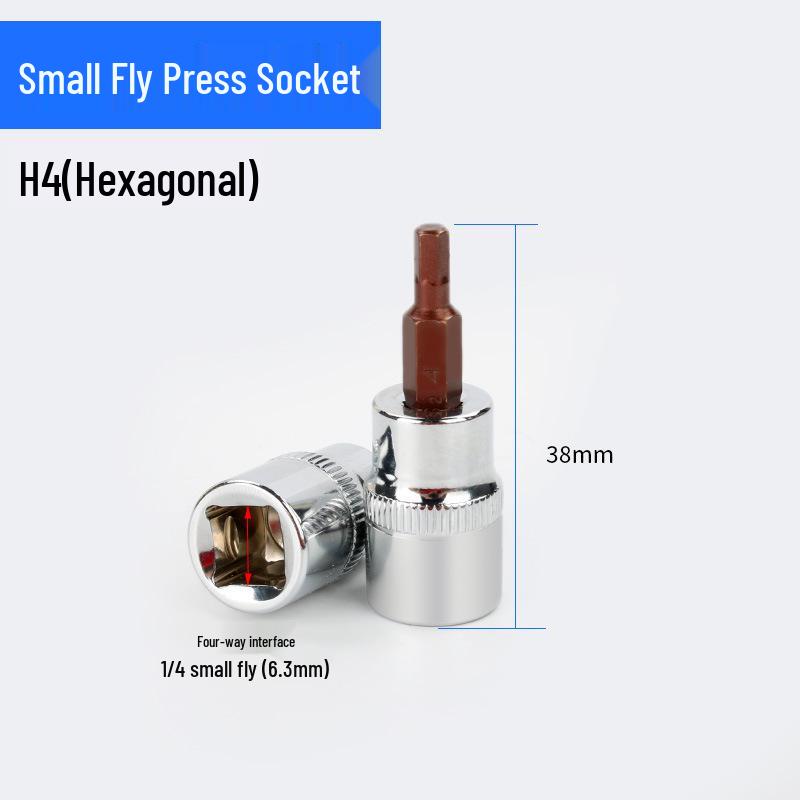 Screwdriver Socket Set: 1/4 Inch (6.3mm) Hex, Cross, Slotted, Pozi, Torx Bits