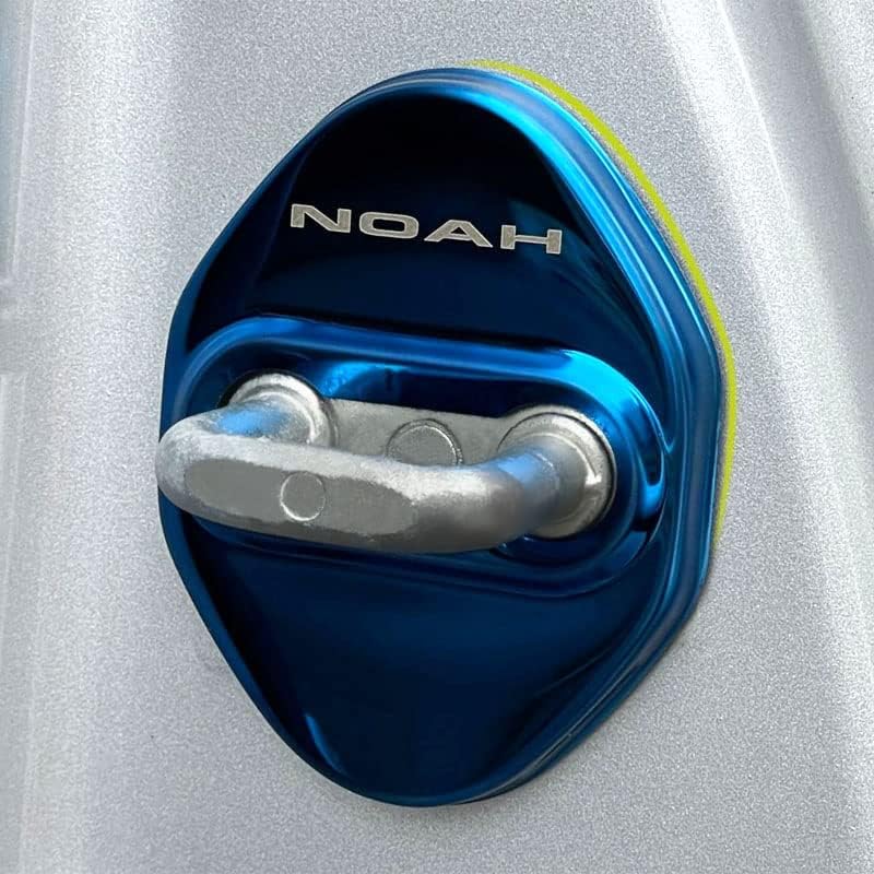 MEKOMEKO Toyota Nový Noah NOAH90 Series Striker Kryt Kryt Dveřní Zámek Kryt Pokovený Příslušenství Vnitřní díly Nerezová ocel 4PCS Nový Noah NOAH90 Series