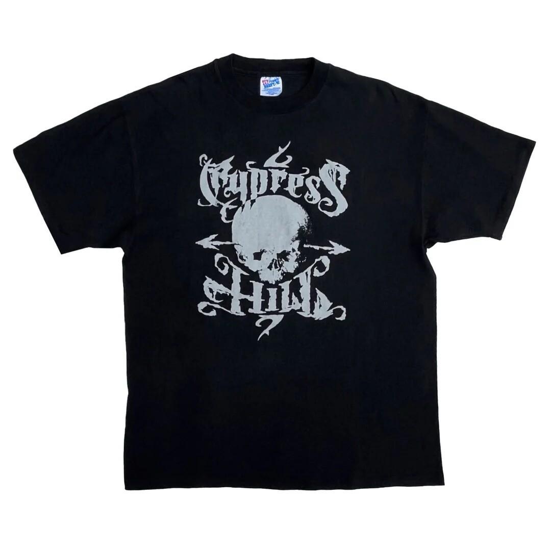 Cypress Hill 1990 90s Vintage Euro Tour Skull Graphic Band Rap Concert Unisex T-Shirt XXXL