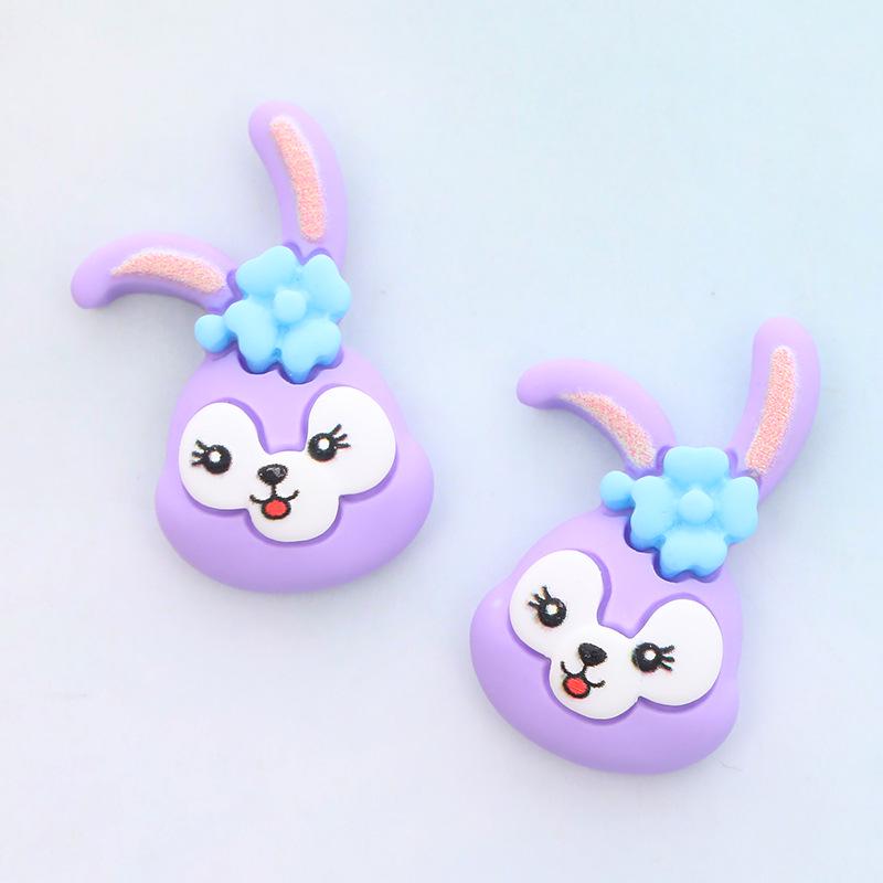 DIY Cartoon Ballet Rabbit Resin Accessories: Phone Case, Hair Clip, Water Cup, Crocs, and Fridge Magnet