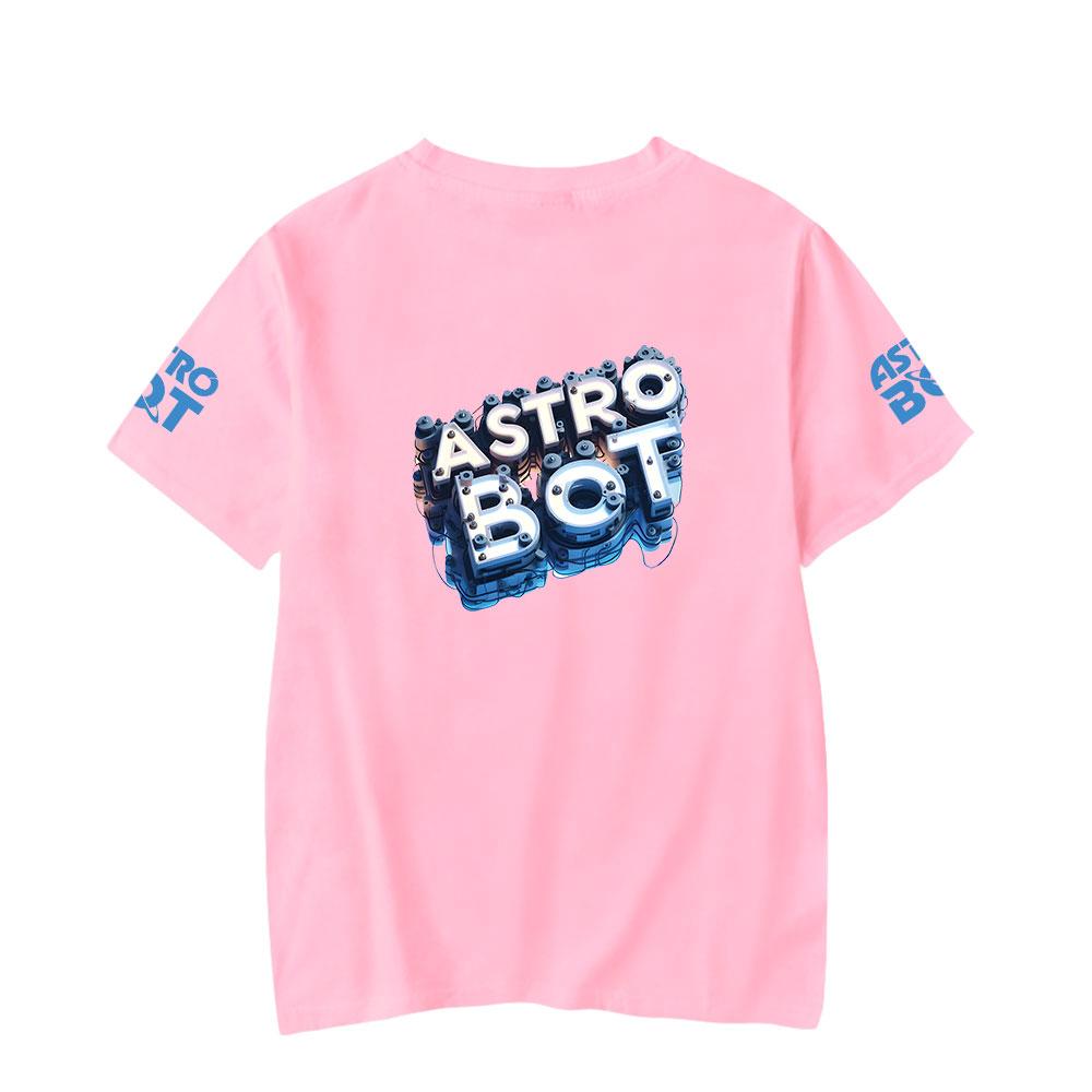 Astro Bot Anime Women Men's T-shirts Cartoon Printed O-Neck Oversized Short Sleeves Fashion Mens Clothing Streetwear