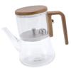760ml Magnetic Glass Teapot Water Separation Clear Teapot with Strainer Anti Scald Handle