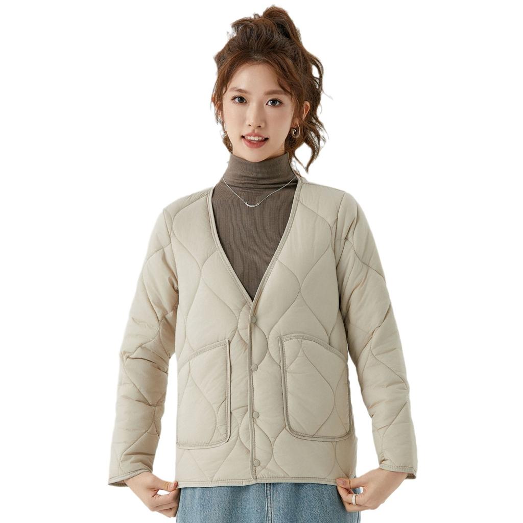 Women's Low Neck Warm Long-sleeved Cotton Liner Women's Models Home Cotton Clothing Cotton Clothing Padded One Sleeve with Hair 2508