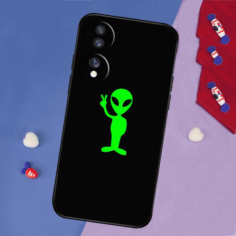 Cartoon Alien Case For Honor Magic 7 5 6 Lite Honor X9b X9a X8b X8a X8 X9 X9c 50 70 90 Lite 200 Pro Cover