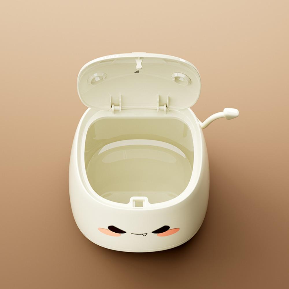 Simple Design Mini Trash Can Cartoon Dust Bin Stylish Desktop Trash Can Car