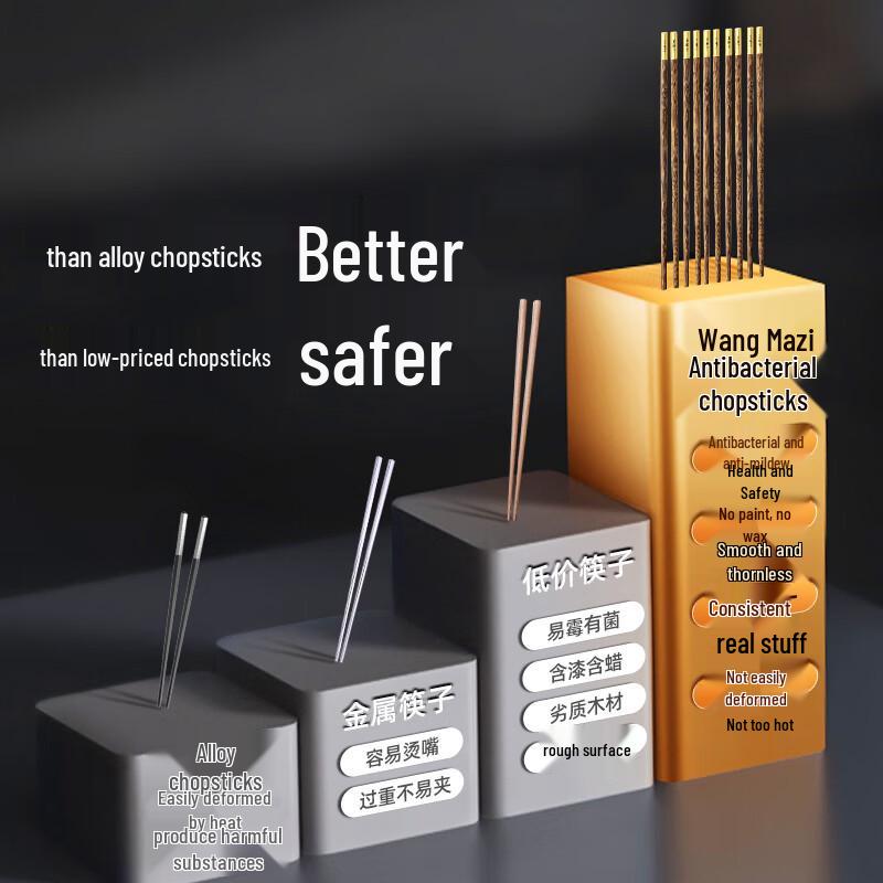 Wang Mazi Premium Chicken Wing Wood Chopsticks