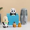 Bear 5Pcs/Set Animal Matryoshka Doll Wood Smooth Wooden Stacking Dolls Panda Craft Girls Russian Doll Kids