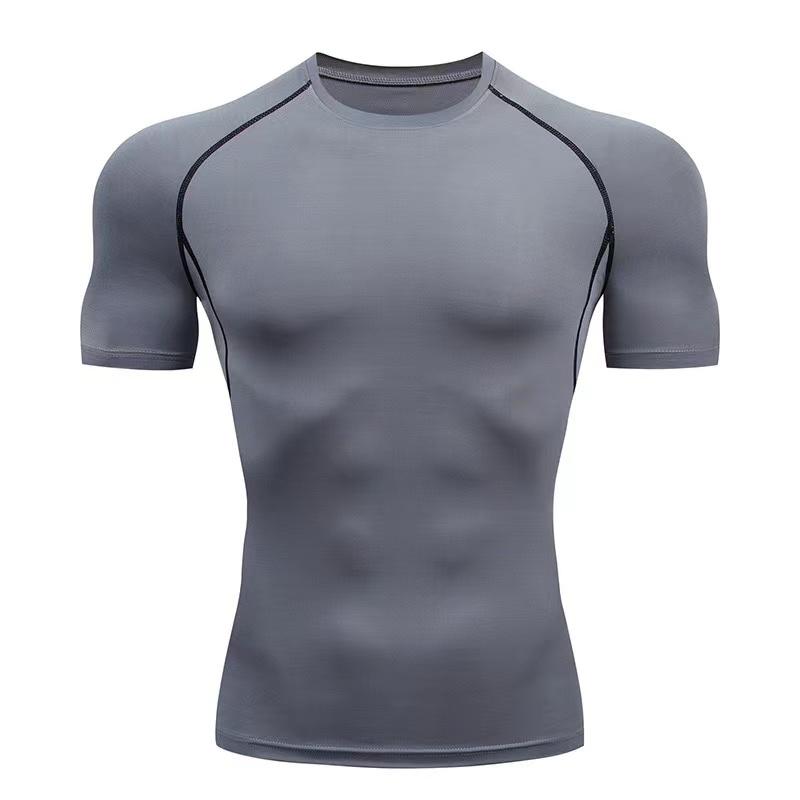 Kompression Läuft Shirts Männer Dry Fit Fitness Gym männer Rashguard T-shirts Fußball Workout Bodybuilding Stretchy Kleidung 2023