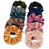 New Design High Quality Eco-Friendly Velvet Zipper Scrunchies Pocket Promotional Gift Scrunchies