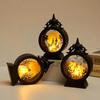 Halloween LED Wind Nachtlicht Tragbare Kürbis Geist Laterne Bar Desktop Ornament Halloween Deko Requisiten Partyzubehör Schreibtischlampe