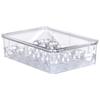 Egg container with lid for 24 eggs